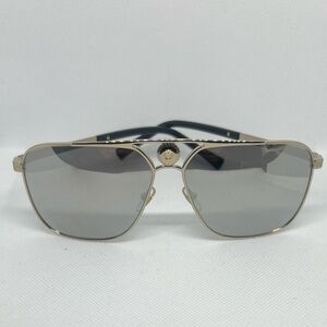 Versace Gold and Silver Aviator Sunglasses